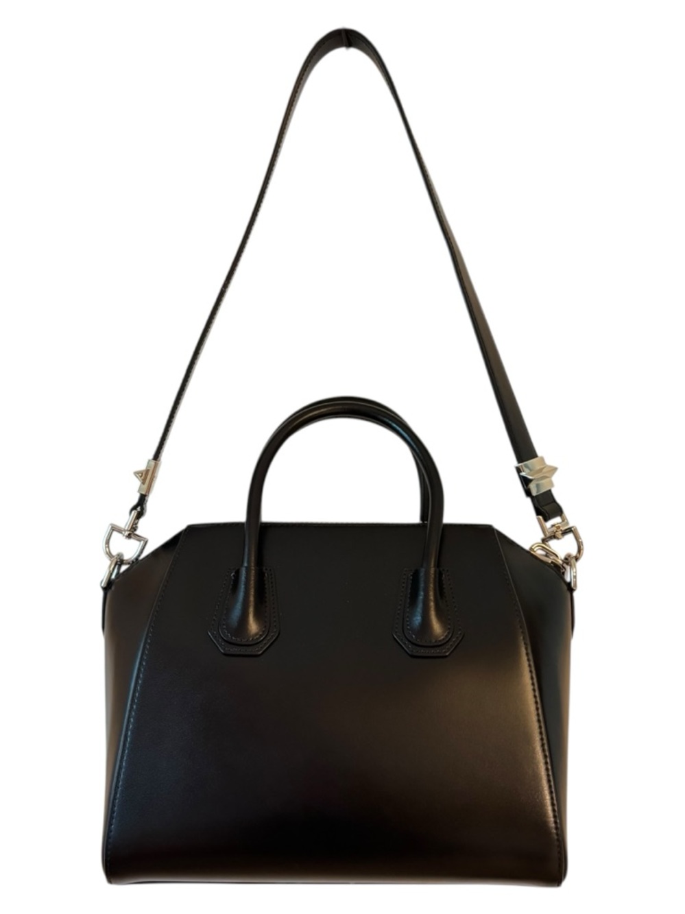 Givenchy Antigona Small Black Calfskin Satchel Shoulder Bag - Picture 15 of 16